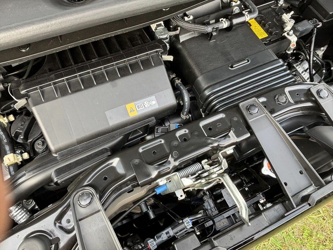 BR06型ターボエンジンは最高出力47kW（64PS）、最大トルク100Nm（10.2kgm）を発揮（筆者撮影）