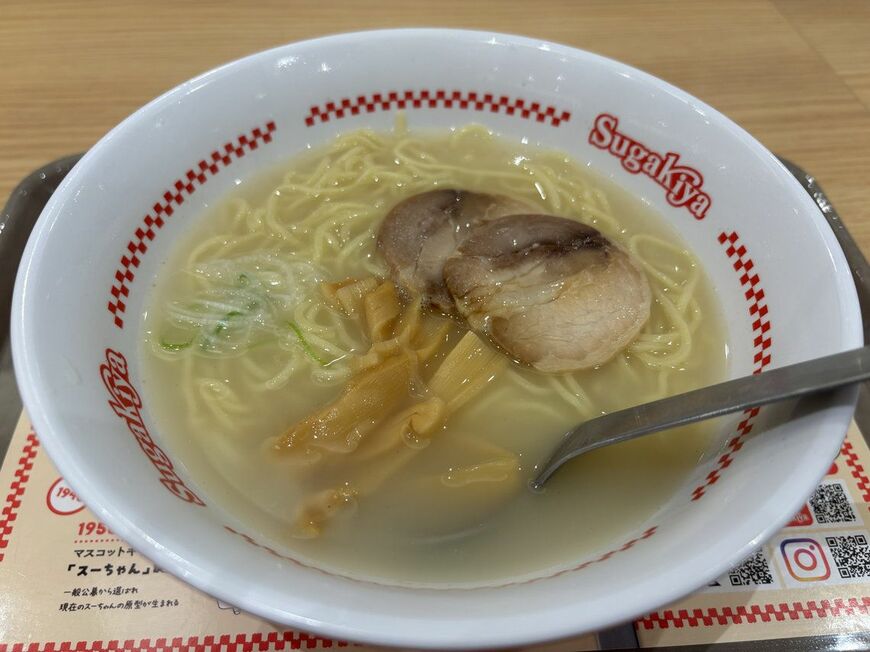 スガキヤのラーメン
