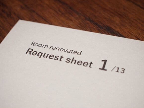 TSUNさんが作成したリノベーションの要望書（写真：TSUNさん提供）