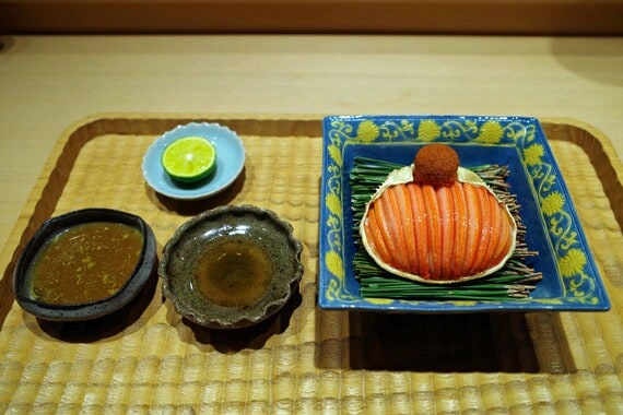 日本料理「伯雲」のせいこ蟹（写真：筆者撮影）