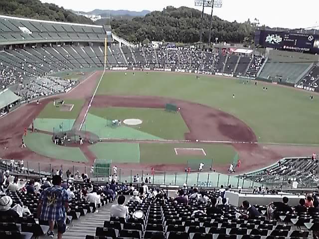 内野最上段からの光景