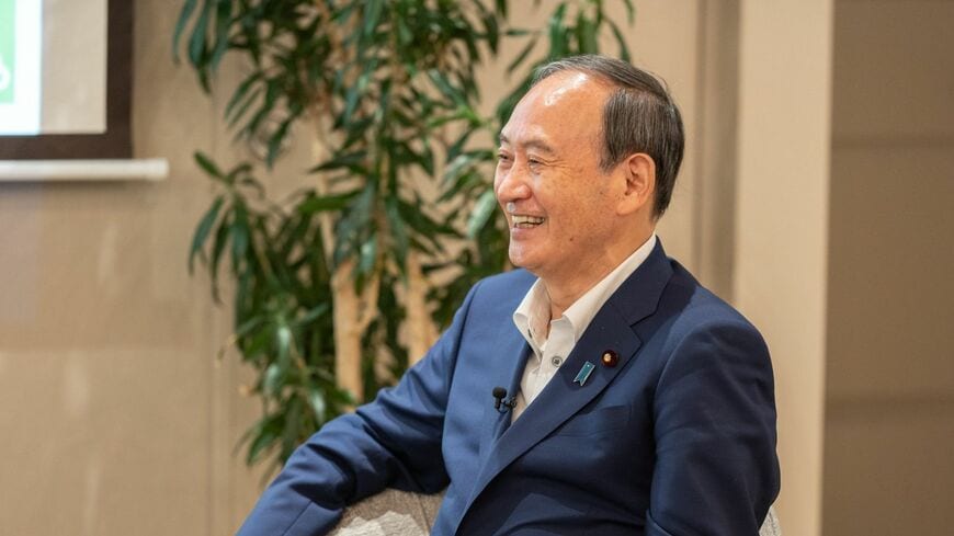 首相在任時にも多く話題になった菅氏の「コミュ力」について、お話を伺いました（写真：筆者提供）