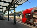 サルグミーヌ駅に停車するトラム