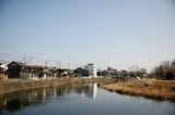 小川町の中心を流れる槻川