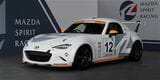 同じく東京オートサロン2024に展示された「MAZDA SPIRIT RACING ROADSTER CNF concept」。ガソリン代替CN燃料を使用し、2023年のスーパー耐久シリーズ第4戦オートポリスから参戦