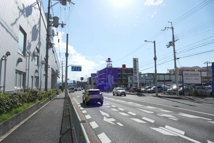 東西に走る国道171号