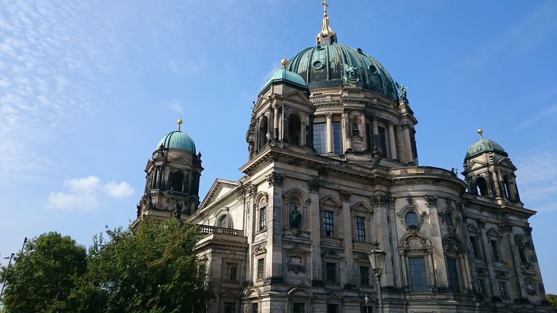 ベルリン大聖堂。ディテールもくっきりとしている