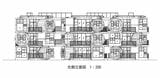 三鷹天命反転住宅を北側から見た立面図。丸や四角のユニットの配置を把握できる（図：荒川修作＋マドリン・ギンズ東京事務所提供）