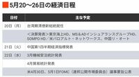 編集部厳選､注目の経済ニュース！【5月18日】 今週のトピックス＆来週のスケジュール