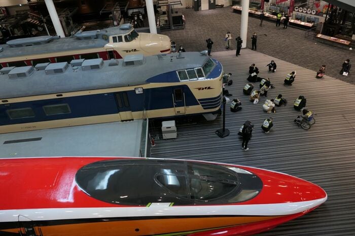 京都鉄道博物館の帰宅困難者対策訓練