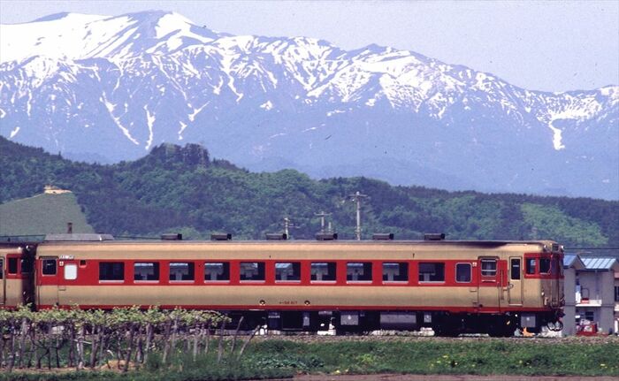 只見線を走るディーゼルカー