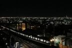 夜の奈良線の風景