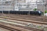 鶴見駅付近を走る相鉄・JR直通線の列車。相鉄の車両だ（記者撮影）