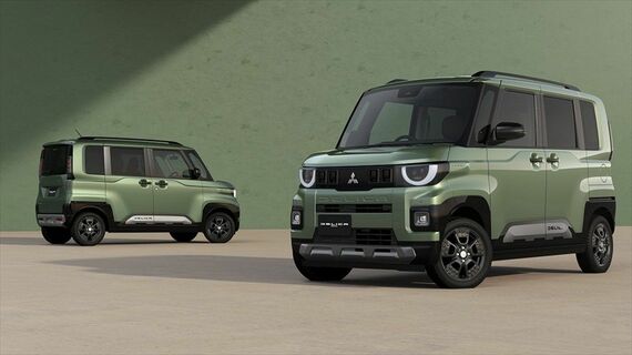 ボディカラーを含め従来イメージを踏襲する新型デリカミニ(写真:三菱自動車)