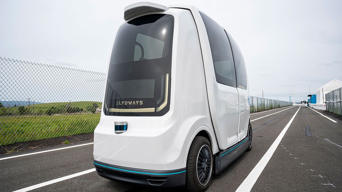 グライドウェイズ社の自動運転車の試作車