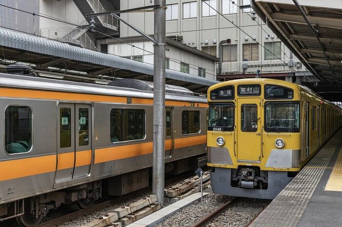 JR中央線との乗換駅である西武鉄道の国分寺駅