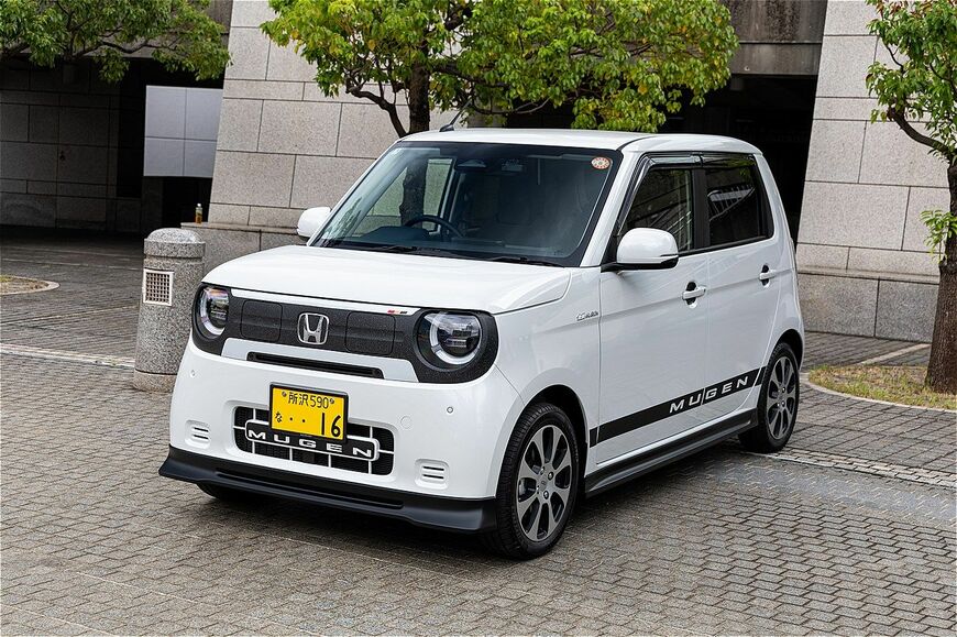 無限パーツを装着したホンダ「N-ONE e:」（写真：三木 宏章）