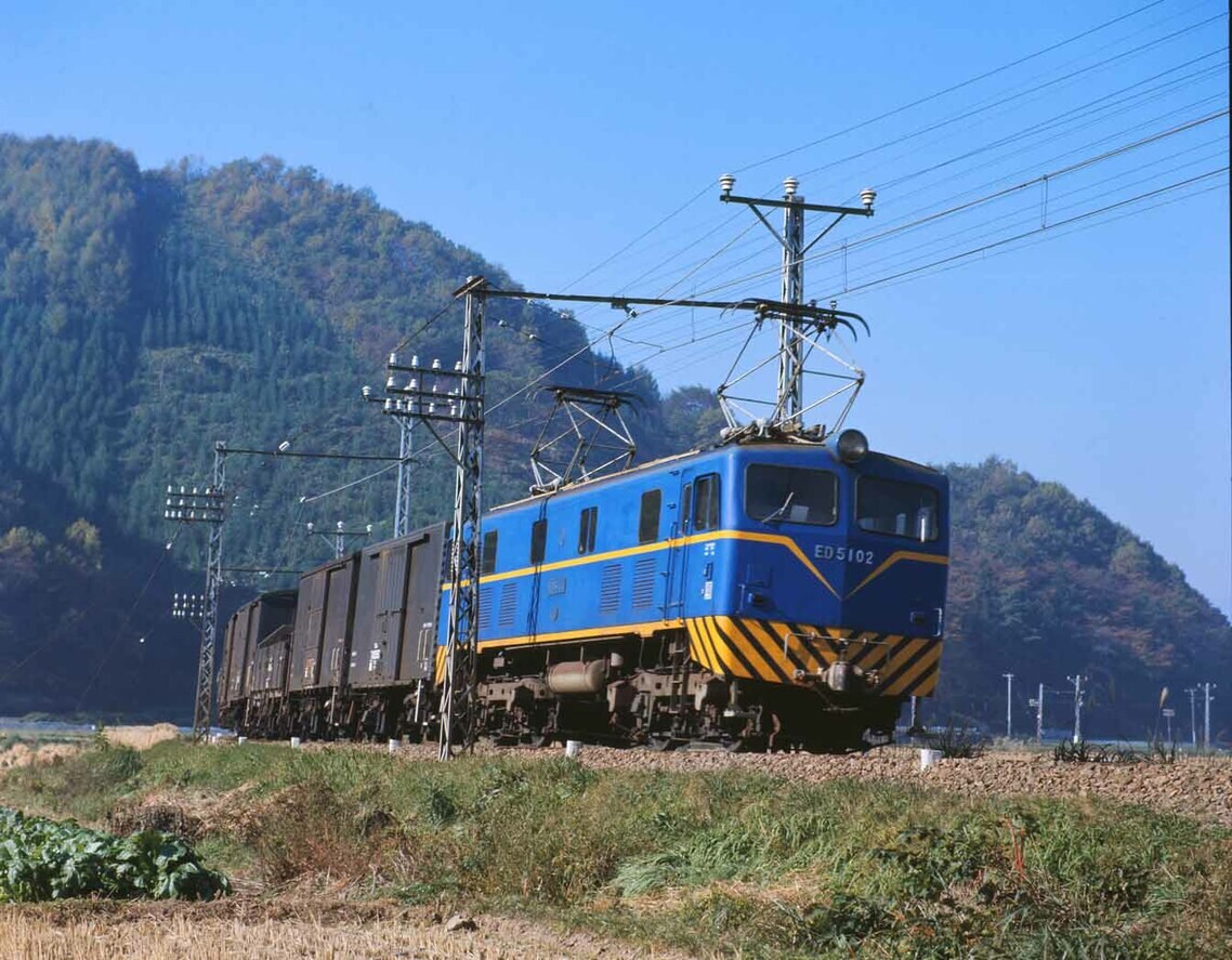 長野電鉄ED5010形。北海道の定山渓鉄道から移籍し、