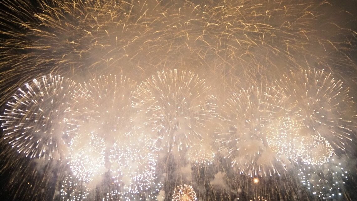 高速バスツアーで初めて長岡花火大会を見に行くことにした（筆者撮影）