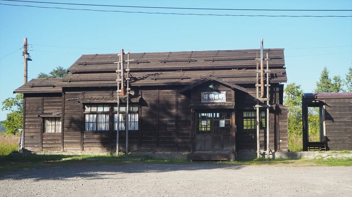 連続テレビ小説「すずらん」で明日萌駅として登場した留萌本線の恵比島駅