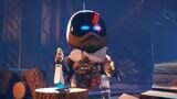 3作目ではPlayStationに関連するキャラクターが登場。『ゴッド・オブ・ウォー』の「クレイトス」や『ゴースト・オブ・ツシマ』の「境井仁」などがロボットの姿であらわれる（画像：『アストロボット』公式サイト）
