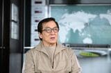 取材中のジャッキー・チェン氏（撮影：今祥雄）