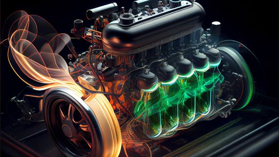 自動車のエンジンのイメージ