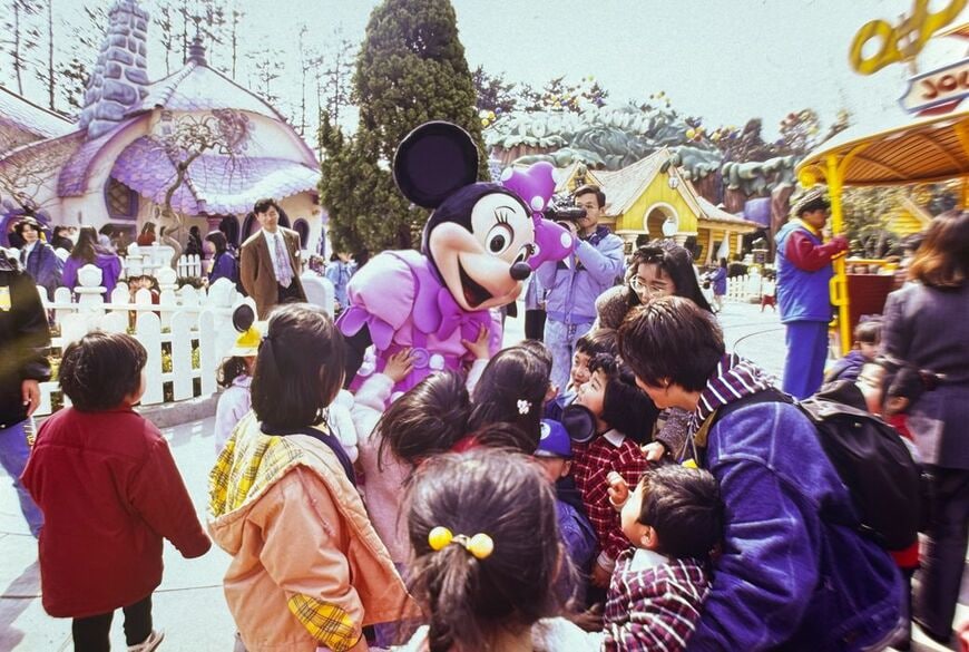 トゥーンタウンプレスレビュー（写真：1996年4月11日、尾形文繁撮影）