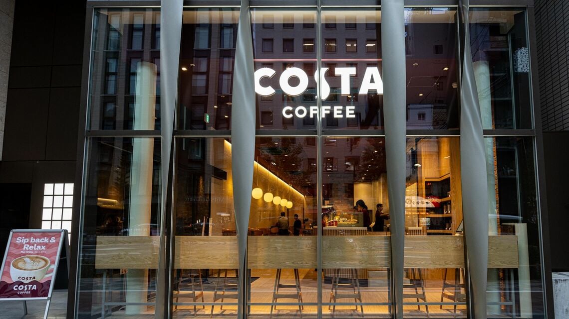 2023年10月に開業したコスタコーヒーのフラッグシップ店「CURA銀座店」(写真:双日ロイヤルカフェ)