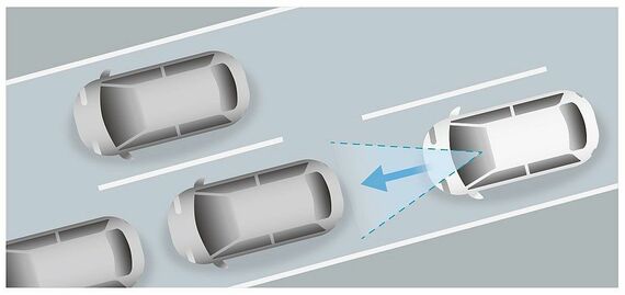 Honda SENSING 渋滞追従機能付アダプティブクルーズコントロール（ACC）の作動イメージ