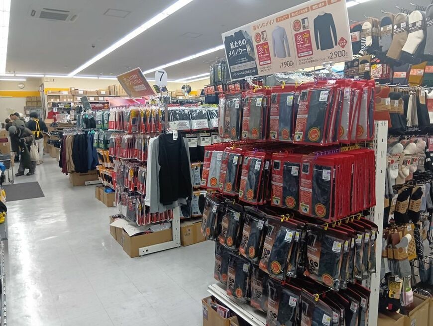 売り場の光景（筆者撮影）