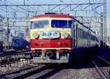 かつての157系特急「あまぎ」。185系はこの車両を近代化したようなデザインで、同じ塗装がよく似合っていた＝1970年（撮影：南正時）