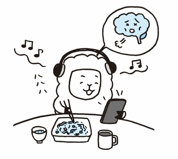 食事中のスマホ