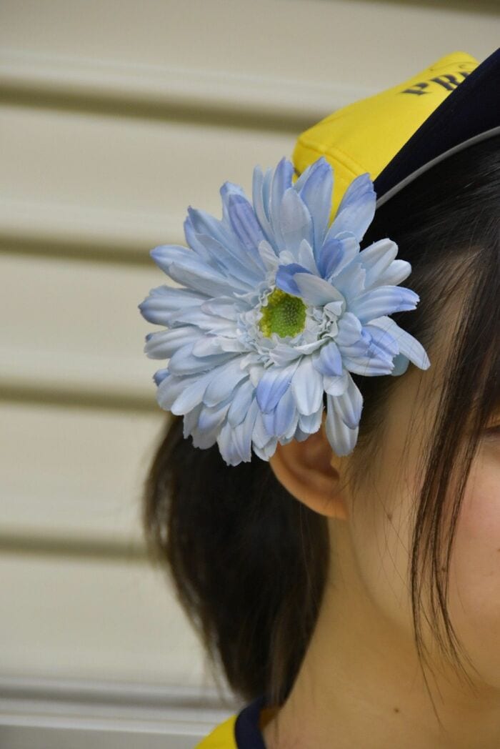 髪飾りは人それぞれ違うので目印になる