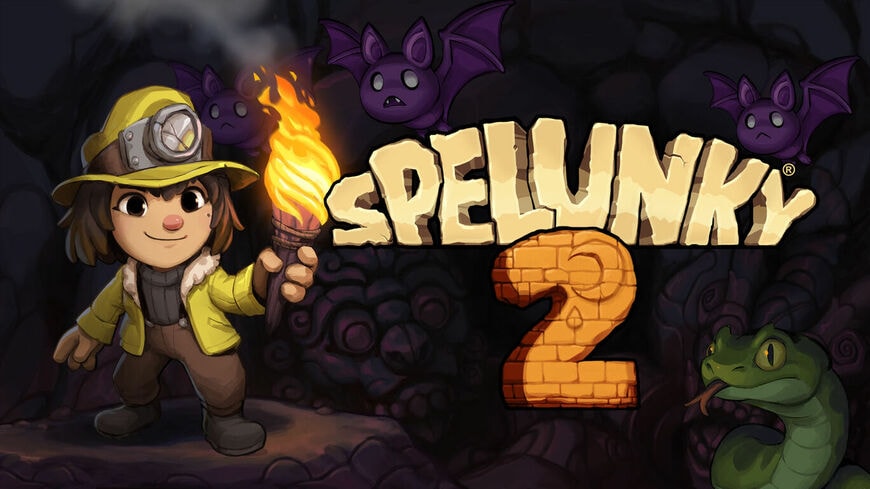 「Spelunky 2」のタイトル画面