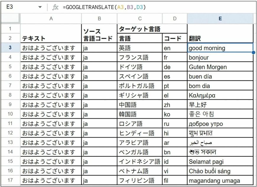 （画像：『今日から役立つ Google スプレッドシート便利帳』より）