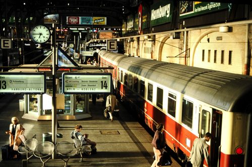 ドイツ国内は客車のインターシティが縦横に運転された（1994年 筆者撮影）