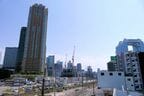 北側から見たうめきた2期地区。左端の奥が