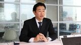 東洋経済の単独取材に応じた浜脇浩次社長。2022年2月の社長就任以来、業績を伸ばしてきたが、2023年9月11日に辞任した（記者撮影）