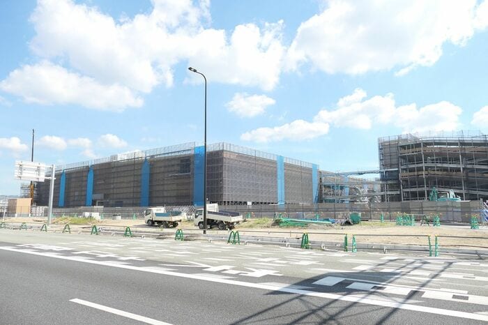 商業施設の建設現場