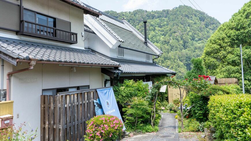 民宿「むろう」の入り口