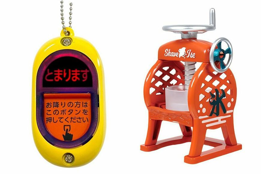 ボタンを押すと「次、止まります」といった音声が流れる『バスの降車ボタン』や、実際に氷が削れる『レトロかき氷器』などユニークな商品も（写真：週刊女性PRIME編集部）