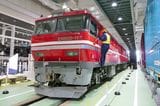 「EH800」は青函トンネル用の新型機関車だ（記者撮影）