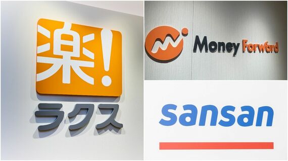 バックオフィス系SaaS各社のロゴ