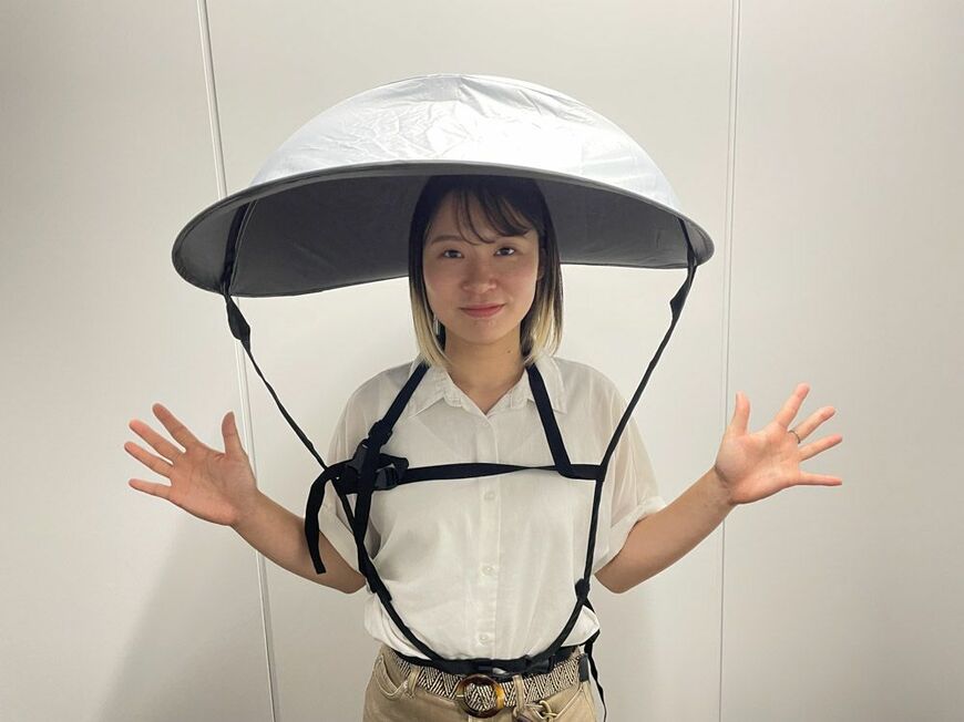 ハンズフリー日傘
