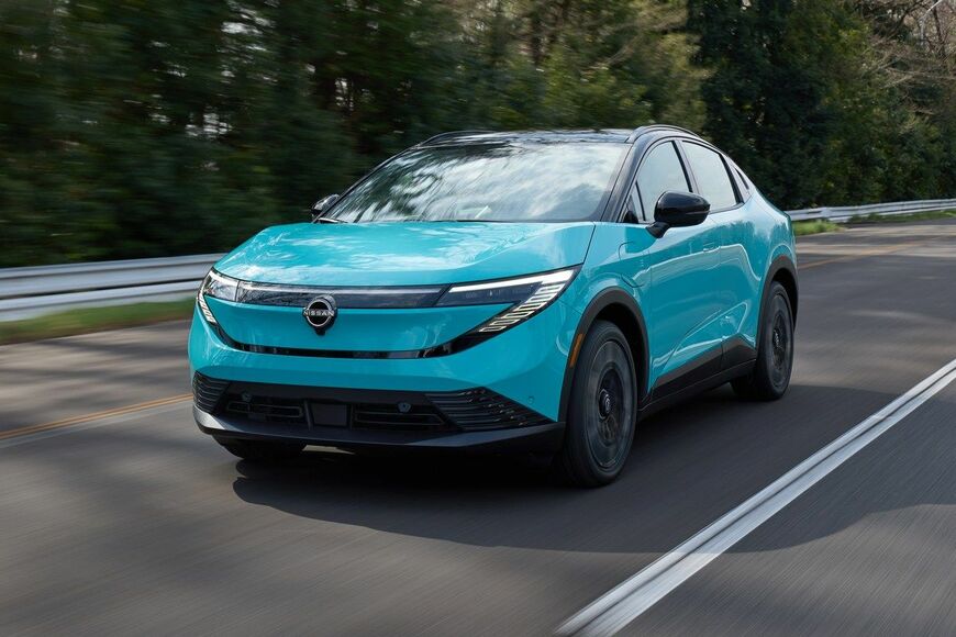 2025年6月に先行公開された3代目「リーフ」のエクステリア（写真：日産自動車）