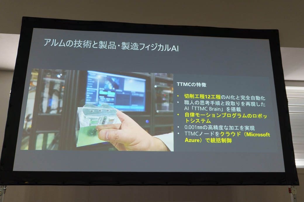 TTMCで加工した金属部品