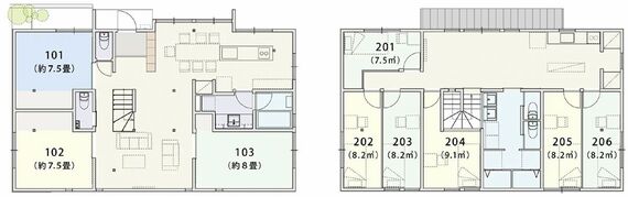 コモンフルールの間取り