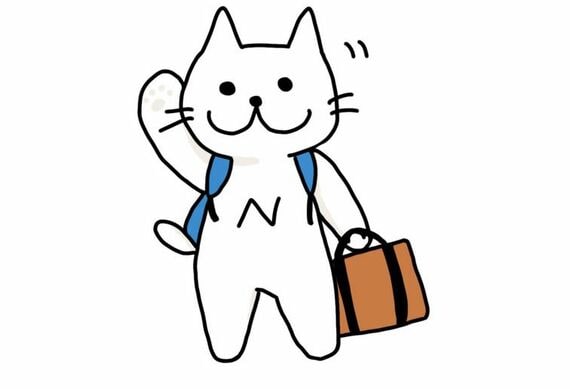日暮里駅のキャラクター“にゃっぽり”