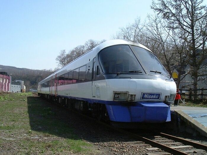 留萌線増毛駅に乗り入れた「ニセコエクスプレス」